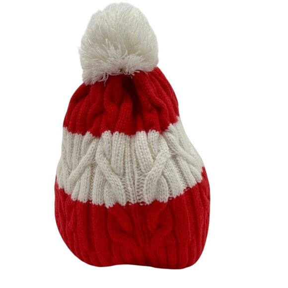 Coca-Cola Red White Knit Pom Beanie Winter Hat One Size - Picture 5 of 7